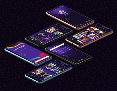 Funimation App Redesign app concept app design app redesign branding funimation prototype