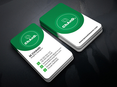 Green Business Card Design Free Download back backup backupgraphic branding business card business card design business card mockup business card template business cards chand design illustration logo print print design printing printmaking prints psdtemplate templatepsd