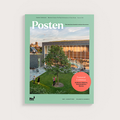 Posten Cover Design branding graphic design minneapolis museum print swedish typography