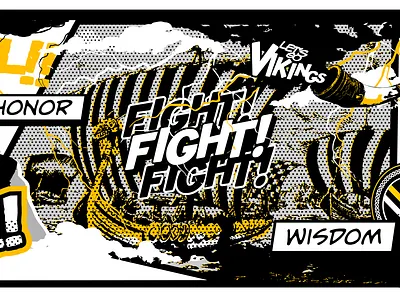 VIKING COMIC MURAL 2