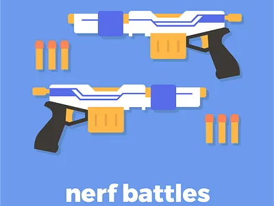 Nerf Battles OccasionGenius Illustration illustration vector