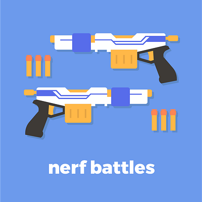 Nerf Battles OccasionGenius Illustration illustration vector