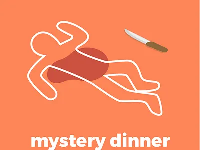 Mystery Dinner OccasionGenius Illustration illustration vector