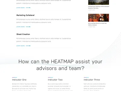 Nasdaq DWA HEATMAP Landing Prototype branding design ui website