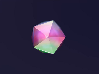 Gem 3d 3d animation animation blender cinema 4d clean crystal diamond gem gemstone geometry glassy glossy green jewelry motion motion design motion graphics pink render