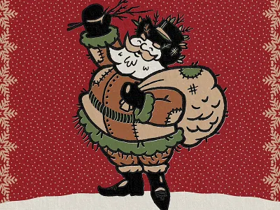 Belsnickel Character belsnickel character christmas design gifts holiday illus illustration jolly mascot santa snowflakes