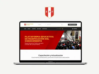Diseño Web - Plataforma Elearning FPF appweb branding design elearning ui ux web