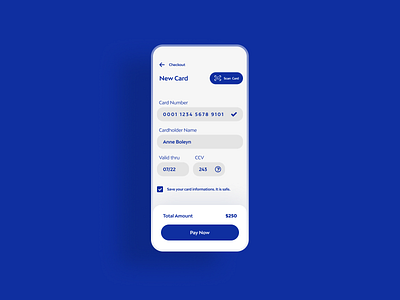 Credit Card Checkout Form dailyui design mobileapp ui ux