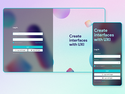 Log in design figma log in mobile ui uiux uiux designe web web designe
