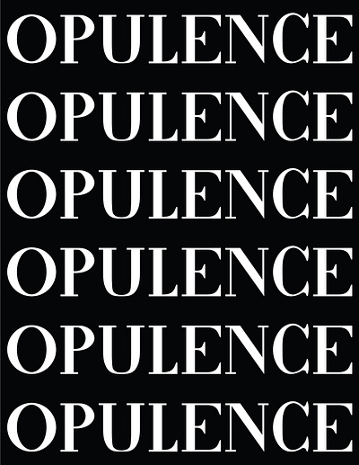 Opulence Font design font font creation graphic design typography