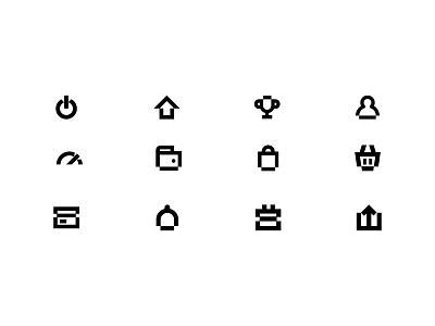 Icon design WIP award bell bucket calendar credit card cup dashboard home icon icon design notification power shopping shopping bag shopping cart ui ux upload user wallet winner