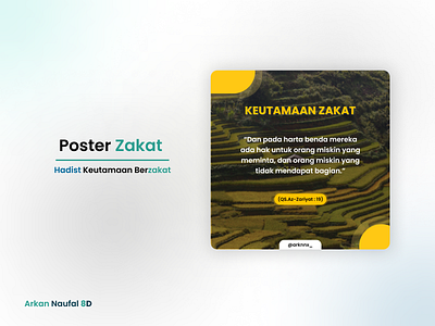 Poster Keutamaan Zakat