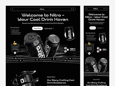 NITRO Website Design 3d animation branding graphic design motion graphics ui