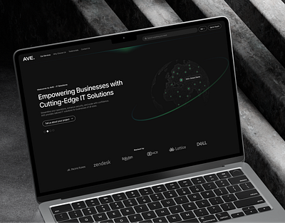 AVE - IT Solutions/Services Landing Page graphic design ui ux