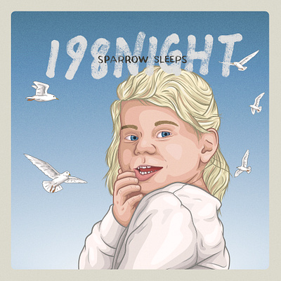 Taylor Swift "198NIGHT" lullabies album cover birds illustration portrait sparrow sleeps taylor swift toddler