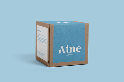 ''Aine'' Aromas - Logo create and Branding behance blue brand branding candle design graphic design logo visual design