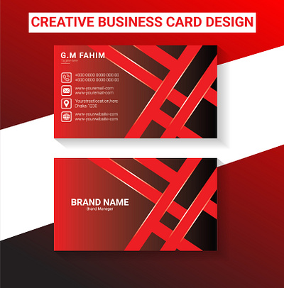 Creative Business Card Design bi tri fold design brochure business card card flyer id card logo poster