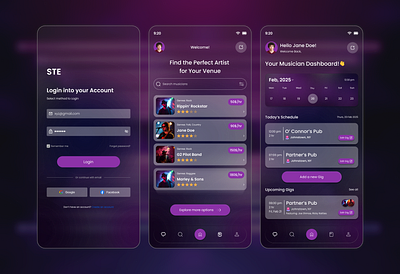 Music App UI mobileappui ui visual deisgn