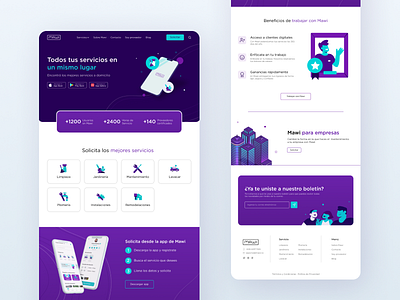 Mawi Landing Page design figma hero landing landing page service ui ui design ux uxui web web design