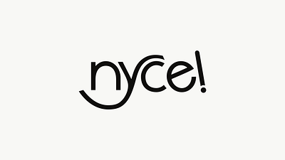 Nyce! branding design logo typography