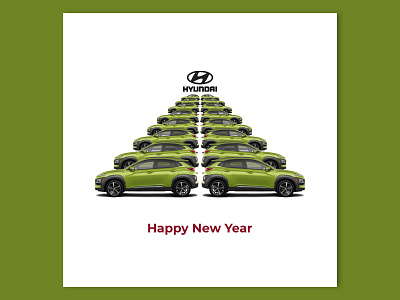 Hyundai | Poster N.8 advertising poster graphic design new year design new year poster poster design social media social media poster