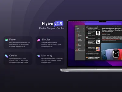Elytra v2.5 Launch Banner app banner design illustration macos