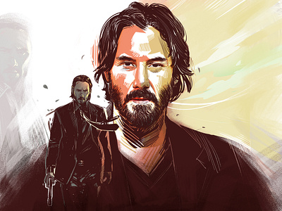 John Wick <3 cgart digital painting digital portrait illustration photoshop