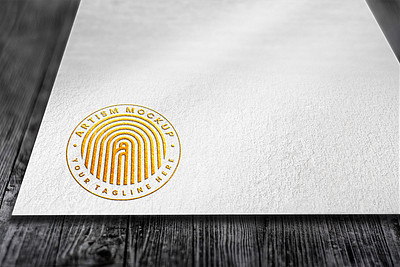 Paper Gold Logo Mock Up branding business company design gold illustration layered logo logos mockup paper product psd template texture ui vector