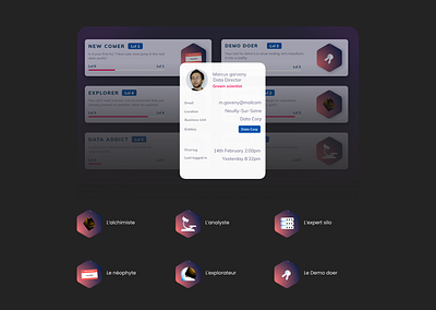 Data Profile branding data icon iconography