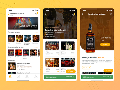 Liquor Application application liquorapp mobileapp ui ux