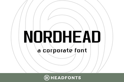 Nordhead Business & Corporate Font branding corporate font custom design font graphic design headfonts illustration letters modern font type typeface typography