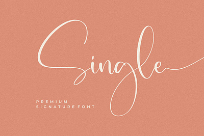 Single - Modern Signature Font handwriting handwritten script signature