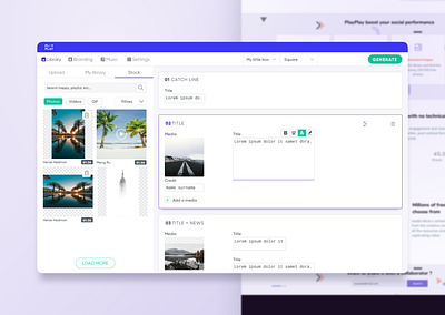 Movie Maker online App branding design illustration ui ux