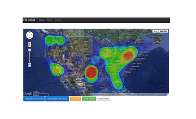 Flu Cloud analytics big data design graphic design health medtech ui ux visualization