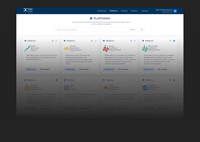 Portal data design ui ux