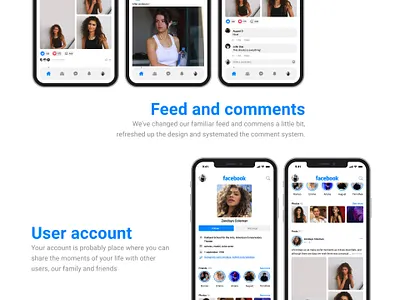 Facebook redesigh design exoft figma graphic design illustration