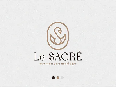 Le SACRÉ animal beauty bridal elegance logo logo design photography s logo s swan swan swan logo symbol wedding white