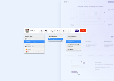 Drovio App design product design ui ux