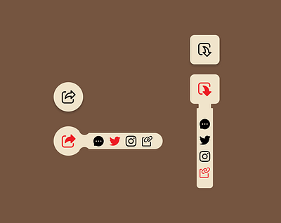 Social Share icons - DailyUI 10 app branding concept dailyui design flat icon illustration logo new zealand share icon social share travis scott ui ux