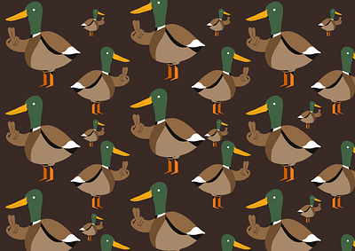 Duck Pattern branding design flat graphic design illustration illustrator logo minimal ui vector