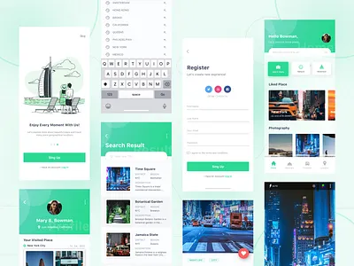 Destination travel services app app design app design apple app app design design flat illustration minimal typography ui ux