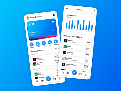 Finance Mobile App Design bangking bangking app bank app bank card budget app expense tracker finance app inspiration mobile mobile bangking mobile bangking app money money app money bag money management money transfer online bangking send money wallet wallet app