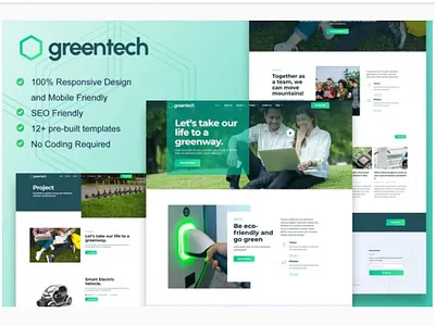 Greentech design ui ux web webdesign webdesigner website