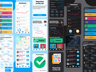 Distribution App UI/UX app business company design distribution erp flat minimal ui ux work