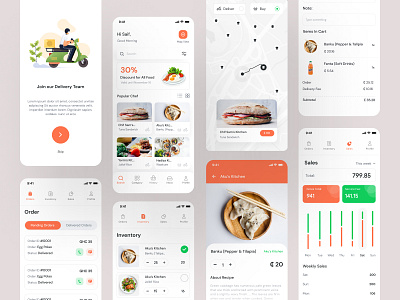 Yormy Food Delivery App UX UI app design app interface app like uber eat appui best food ui best ui design cxd delivery app design food food delivery topappui ucd ui ui design ui trend user experience design user interface design ux ux design