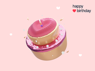 3D Illustrations Happy Birthday 3d birthday blender happy illustration