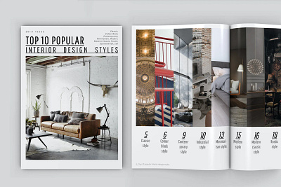 Magazine booklet design graphic industrial layout magazine print publication