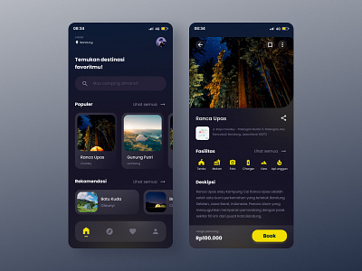 Camping Mobile App app camping mobile ui ui design