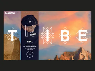 NAPAPIJRI - Tribe collection aftereffects animation carousel concept creative ecommerce fashion graphicdesign interaction lettering menu napapijri navigation orange pink product smooth store transition ui