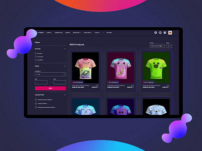 Uniqly – cryptocurrencies in dark mode cryptocurrency design nft service ui ux